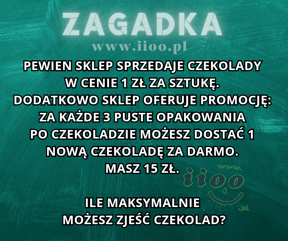 Zagadka – czekolada